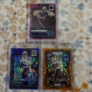 Bailey Zappe Football Trading Cards Set